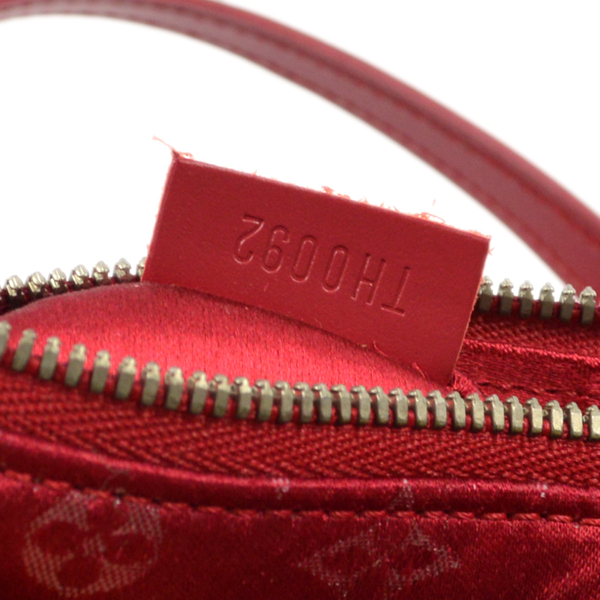 Louis Vuitton 2002 Red Monogram Satin Little Papillon M92353