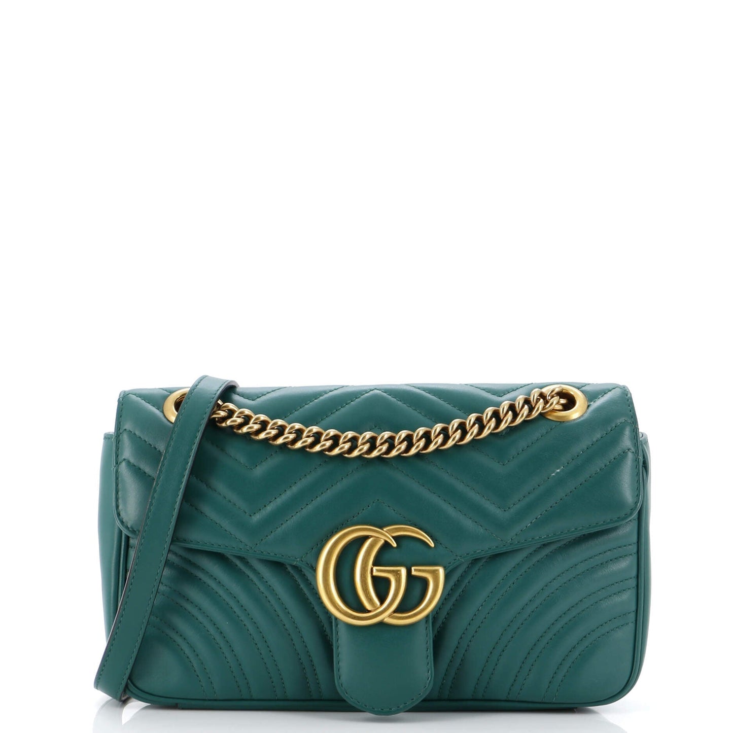Luxury Gucci Trending 2025 GG Marmont Flap Bag Matelasse Leather Small