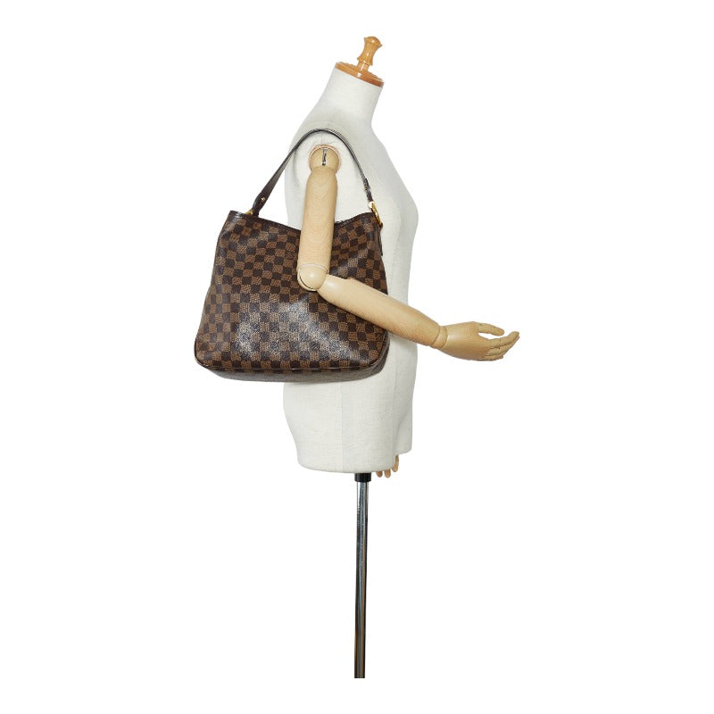 Louis Vuitton Damier Full-PM Shoulder Bag N41459 Brown PVC Leather Louis Vuitton