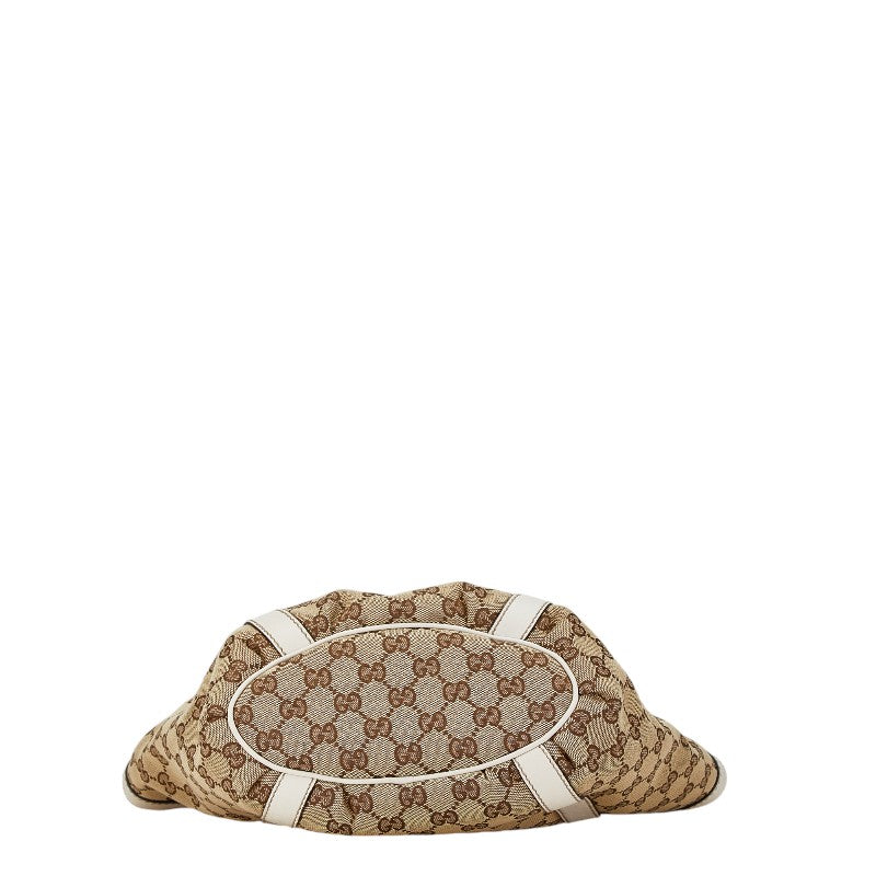 Luxury Gucci Trending 2025 GG Canvas Abby Tote Bag 211983 Beige White