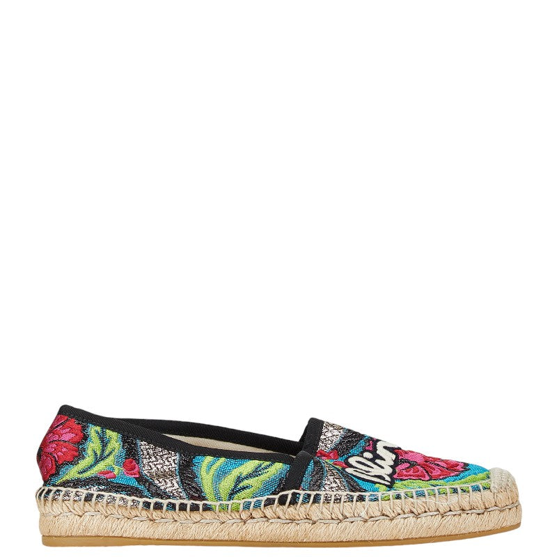Luxury Gucci Trending 2025 Floral Embroidered Espadrilles Slip-On