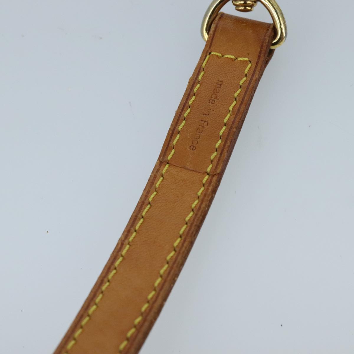 LOUIS VUITTON Shoulder Strap Leather 44.1"" Beige LV 100113