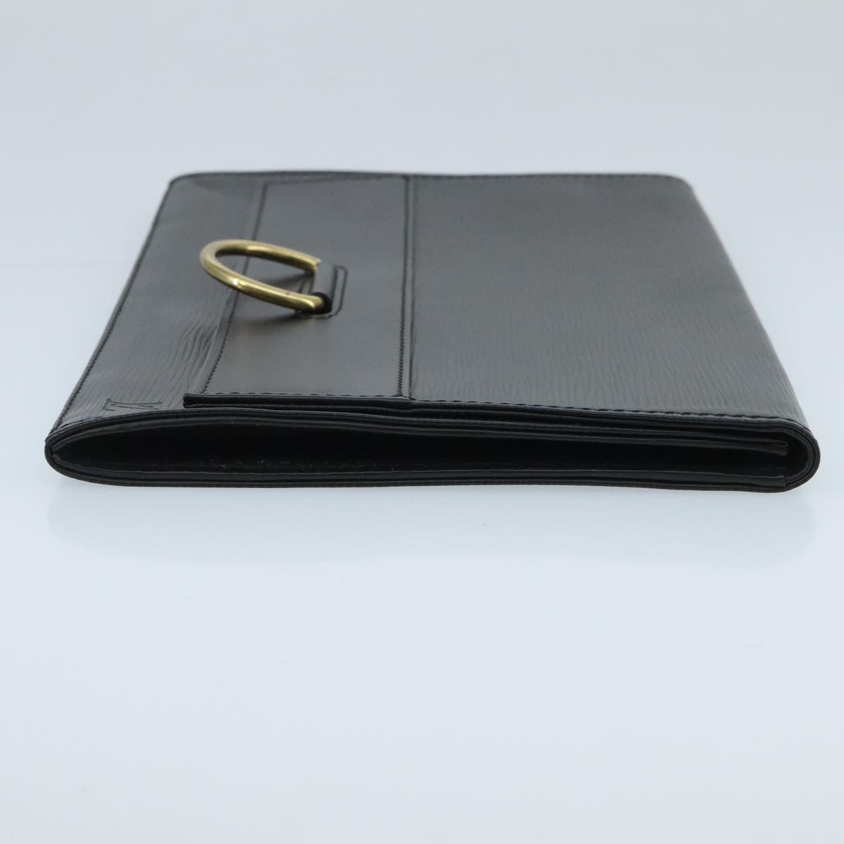 LOUIS VUITTON Epi Jena Clutch Bag Black M52722 LV 100220