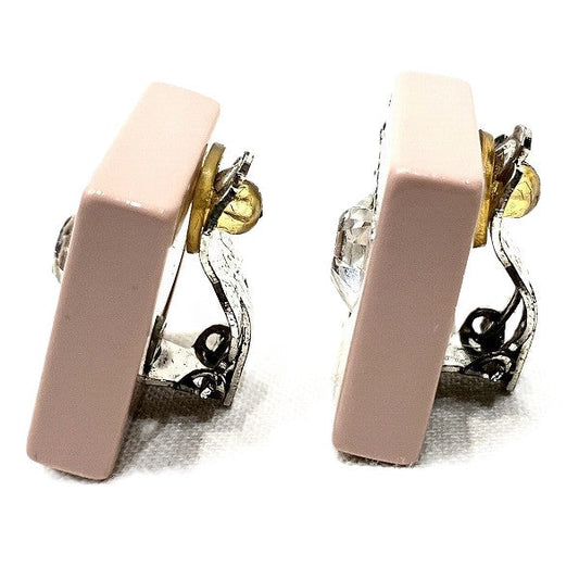 Chanel Heart Rhinestone Earrings