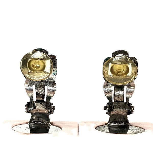 Chanel Heart Rhinestone Earrings