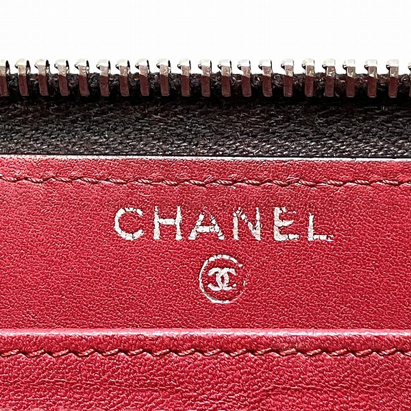 Chanel Leather Round Zipper Wallet