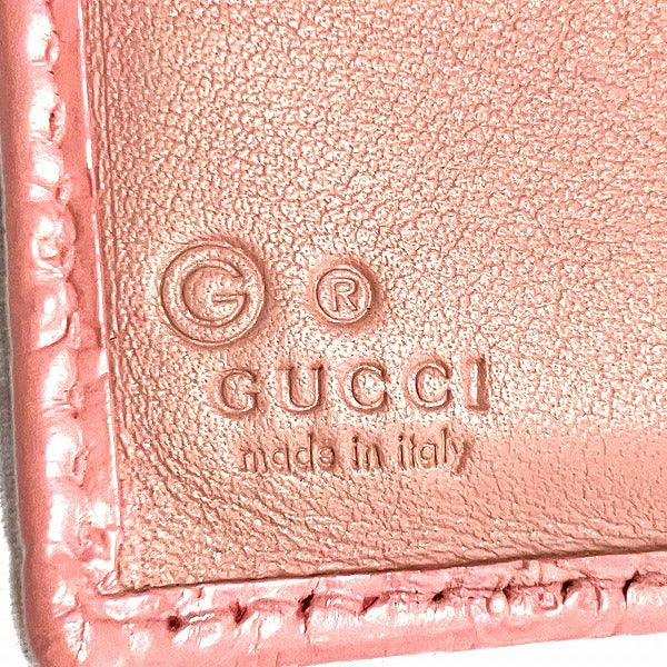 Luxury Gucci Trending 2025 MicroLuxury Gucci Trending 2025ssima Pink Leather Wallet