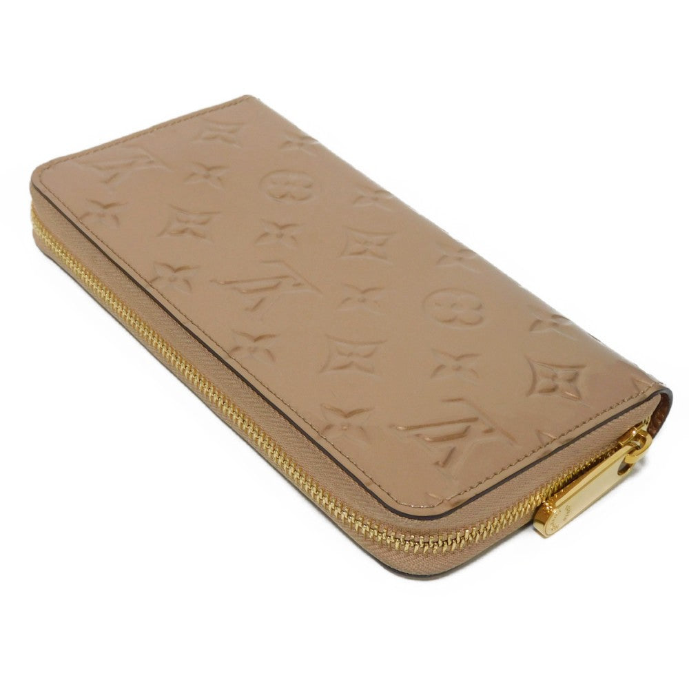 LOUIS VUITTON Long Wallet Purse M90603 Patent leather (Monogram embossed) Rose gold Monogram Vernis Zippy wallet