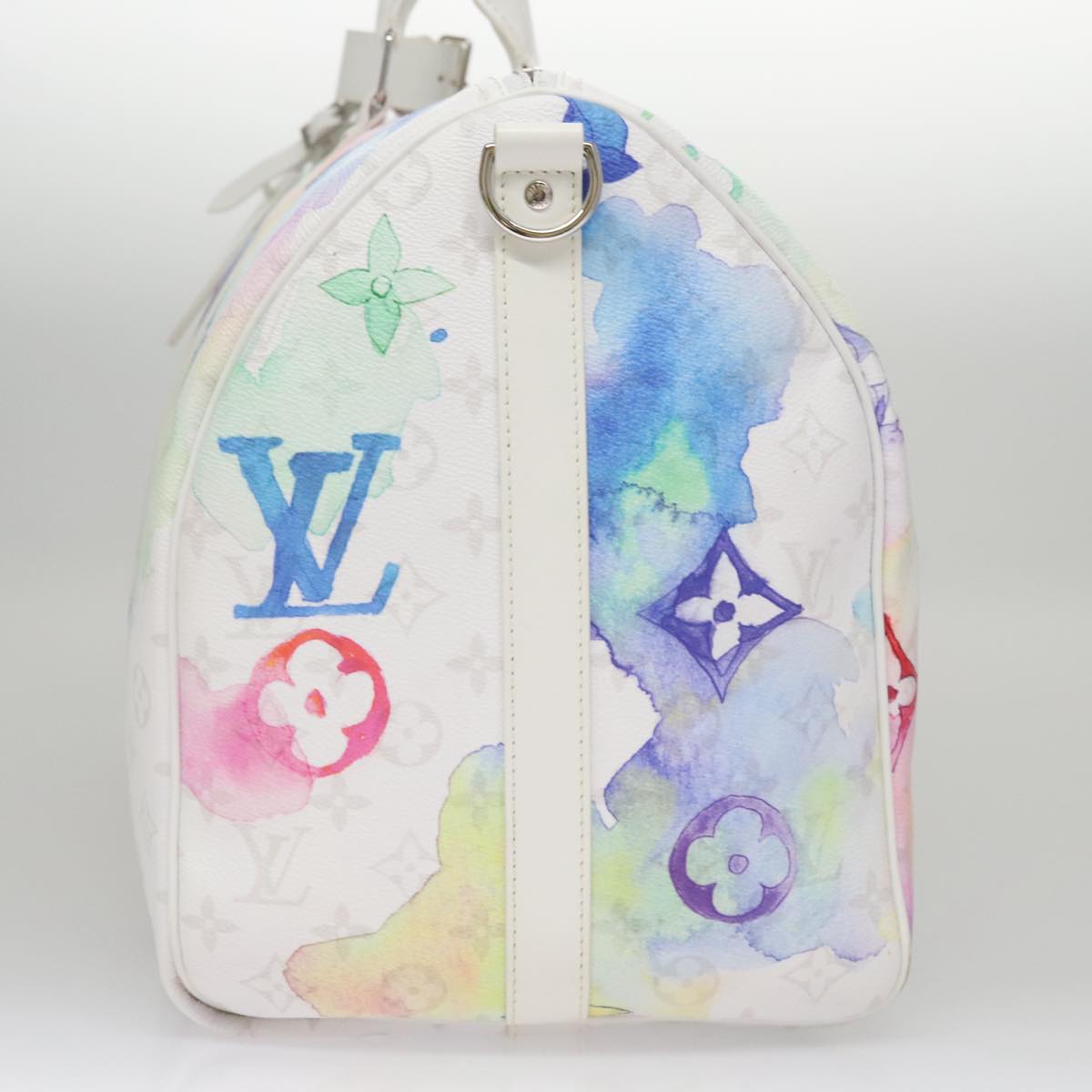 LOUIS VUITTON Watercolor Keepall Bandouliere 50 Bag M45758 LV 105484SA