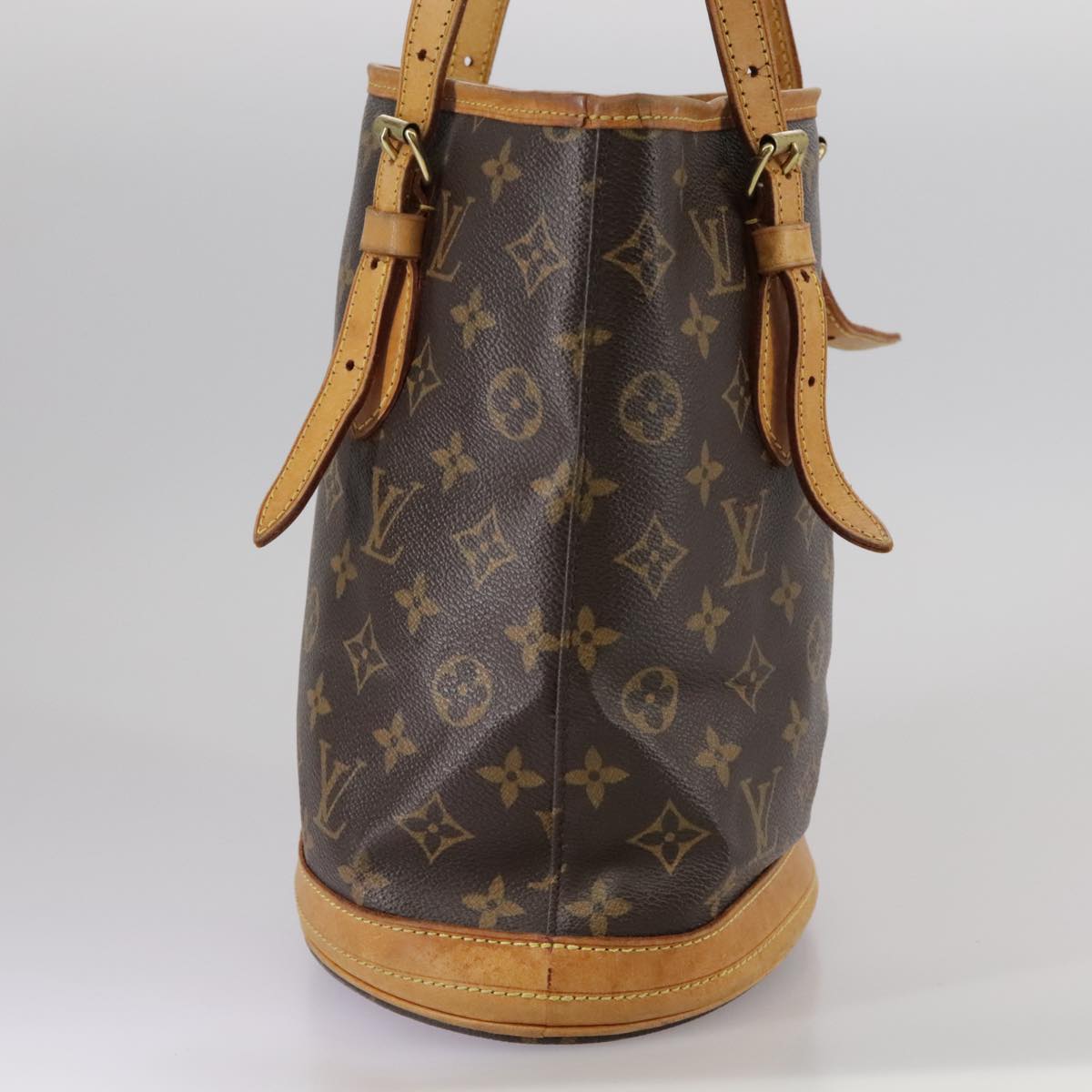 LOUIS VUITTON Monogram Bucket PM Shoulder Bag M42238 LV 105521