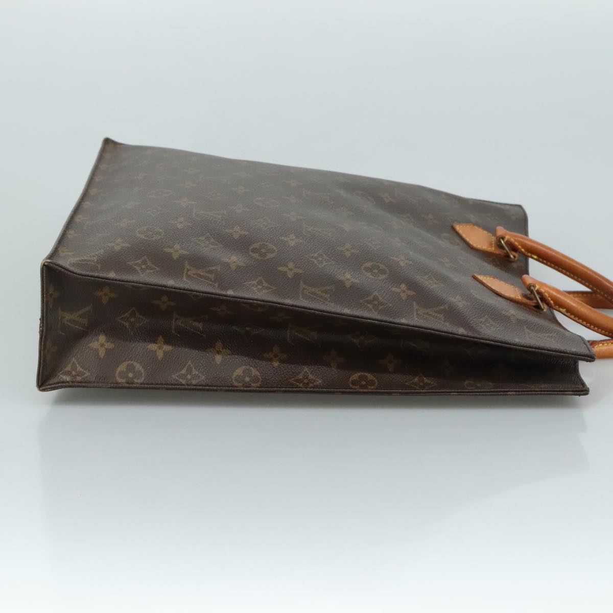 LOUIS VUITTON Monogram Sac Plat Hand Bag M51140 LV 105535