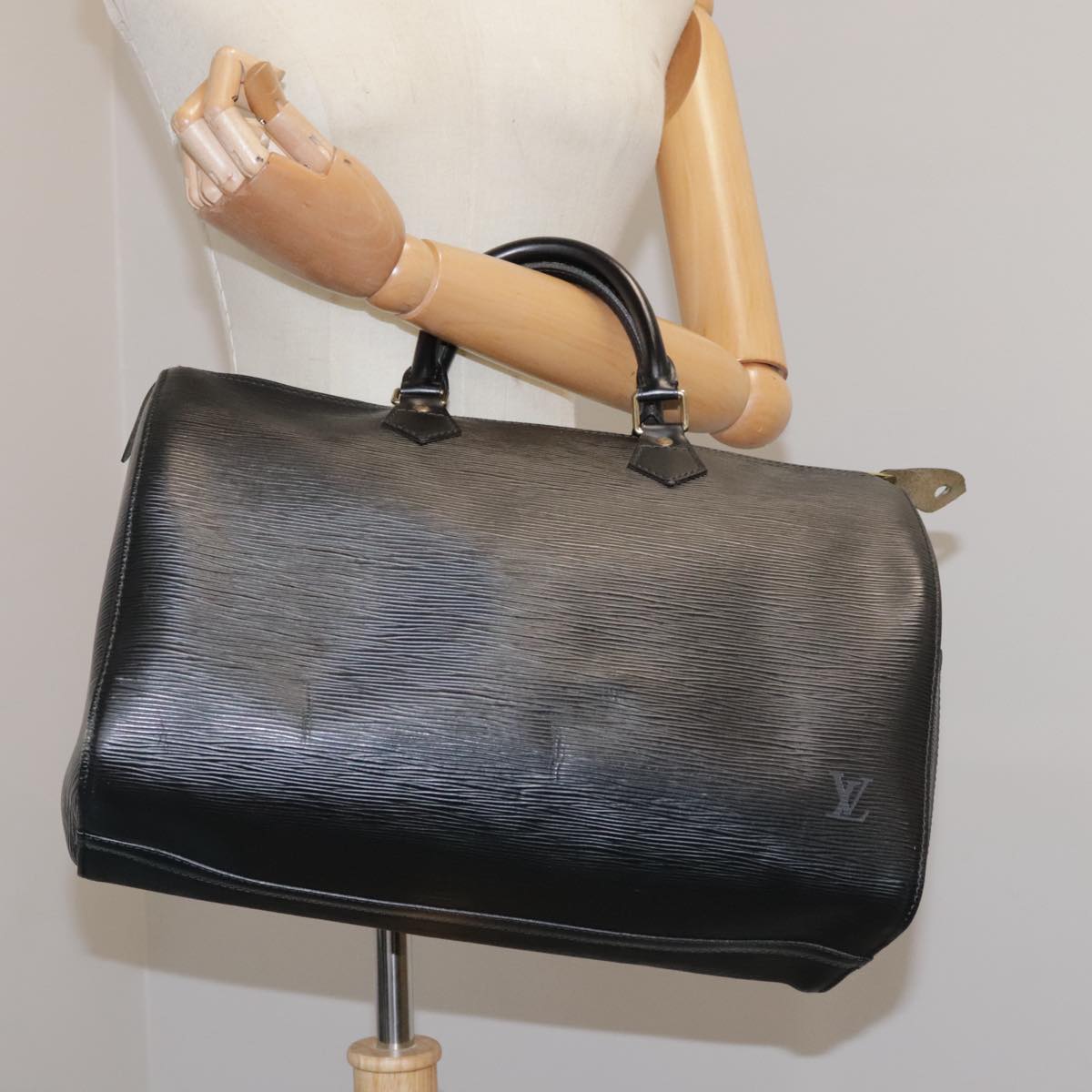 LOUIS VUITTON Epi Speedy 35 Hand Bag Black M42992 LV 105648
