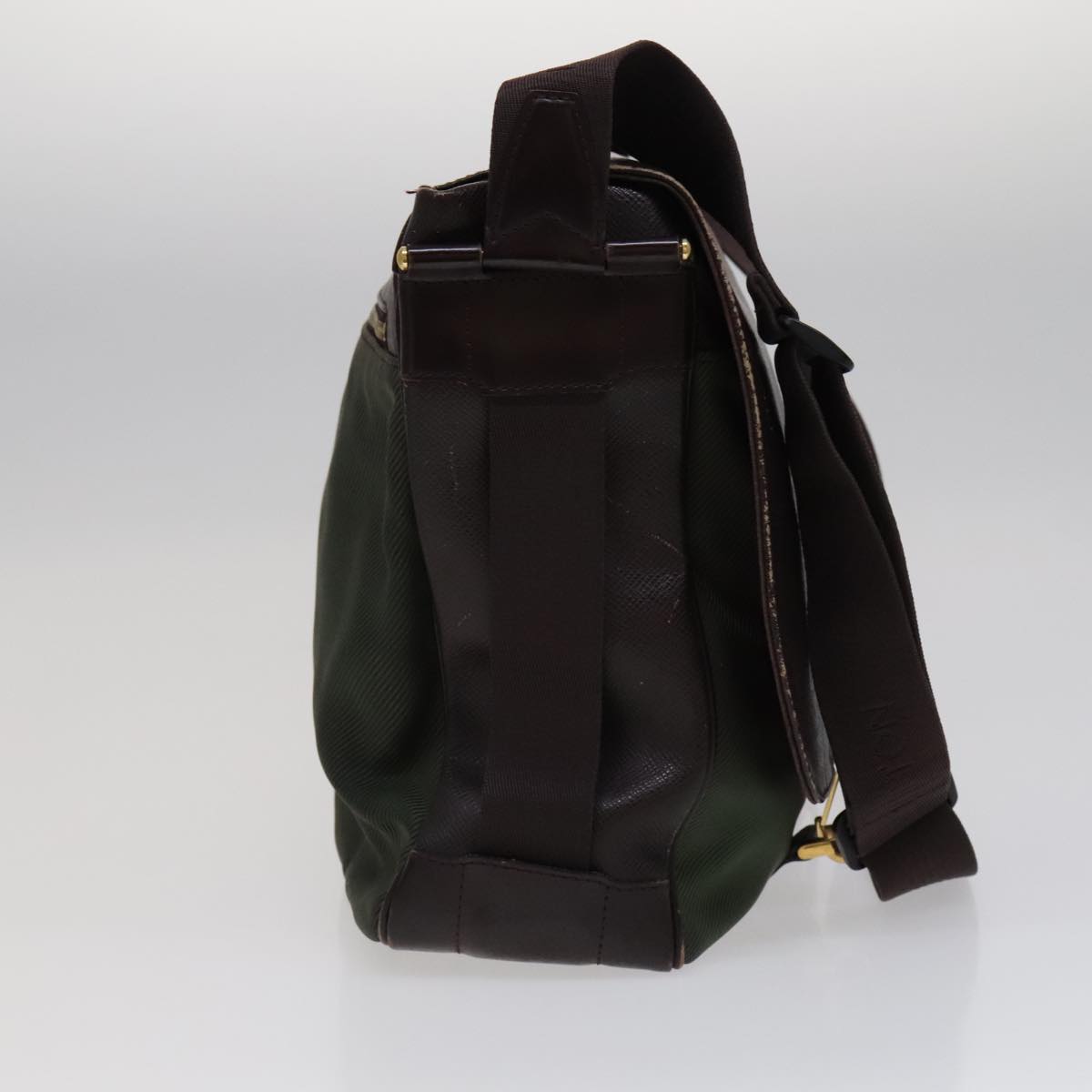 LOUIS VUITTON Taiga Leather Delsous Shoulder Bag Acajou M30166 LV 107561