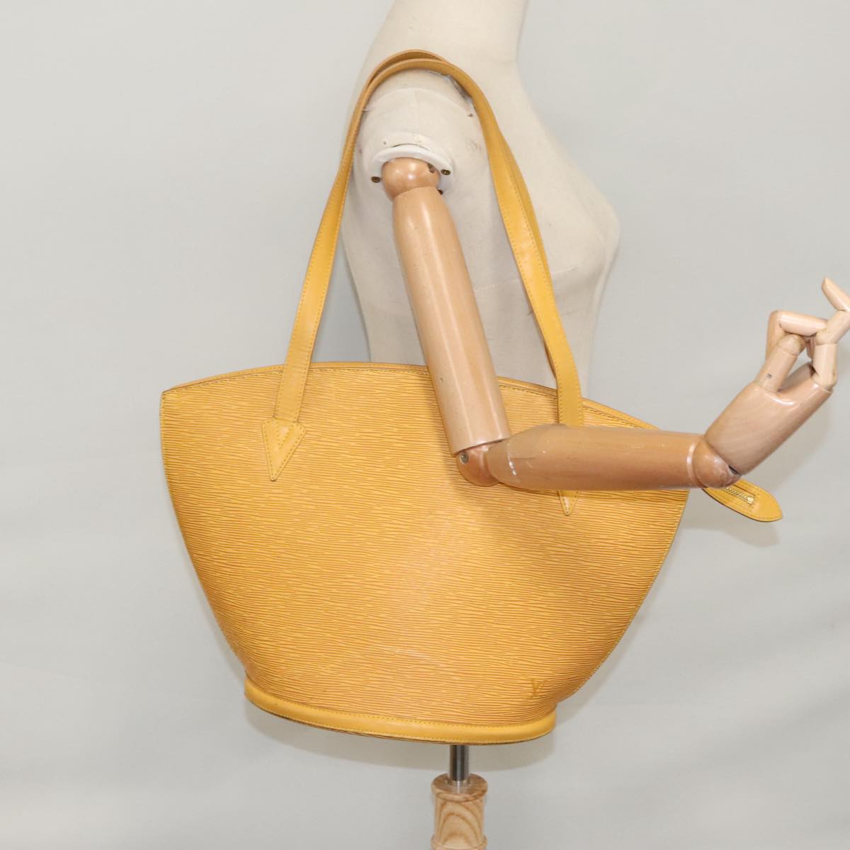 LOUIS VUITTON Epi Saint Jacques Shopping Shoulder Bag Yellow M52269 107686