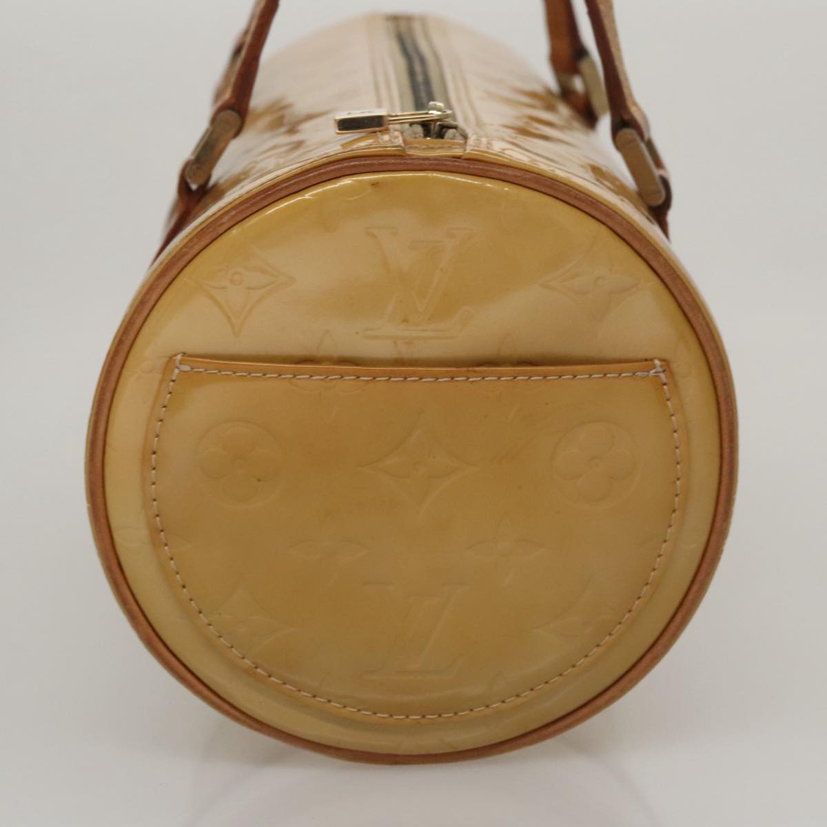 LOUIS VUITTON Monogram Vernis Bedford Hand Bag Beige M91006 LV 107953