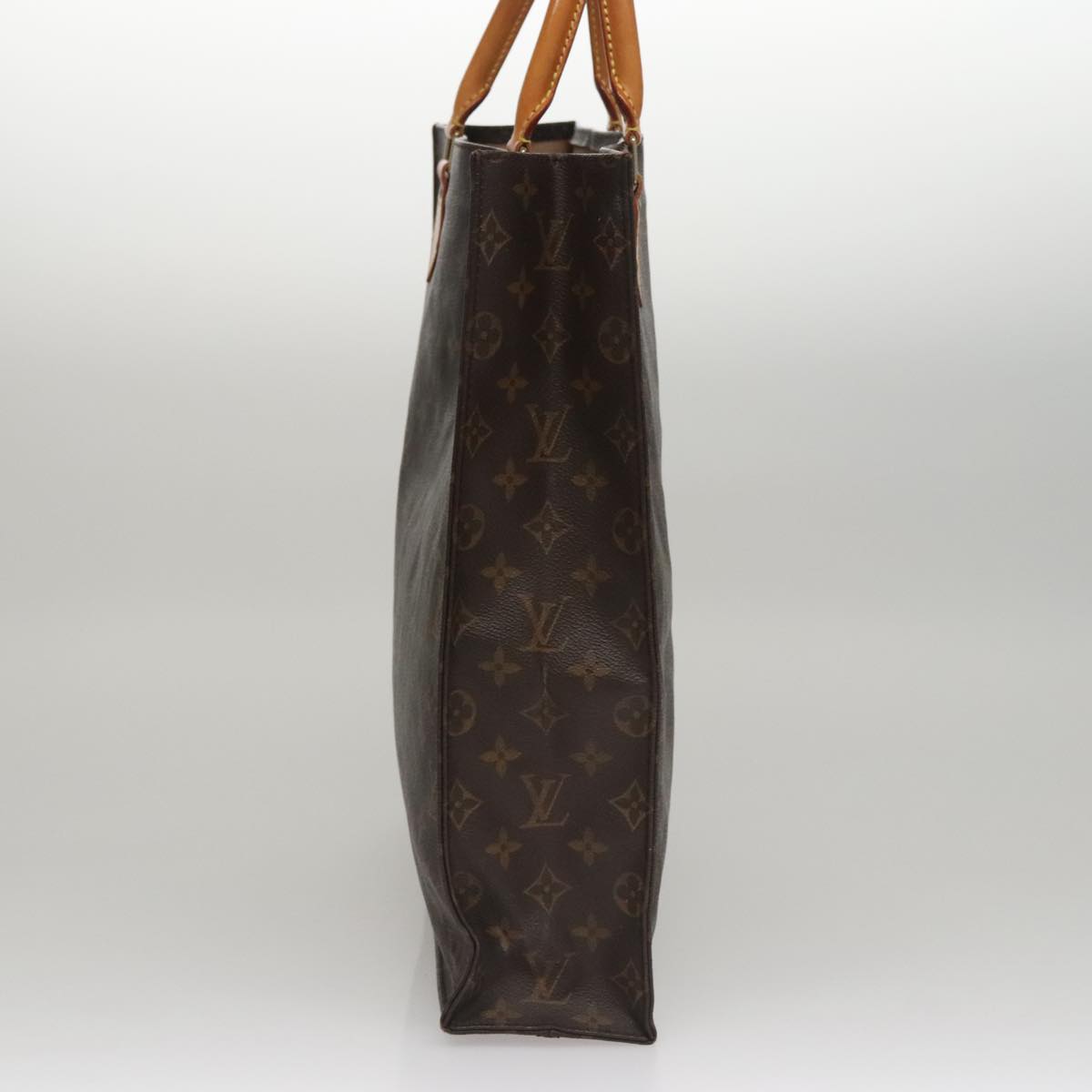 LOUIS VUITTON Monogram Sac Plat Hand Bag M51140 LV 108119