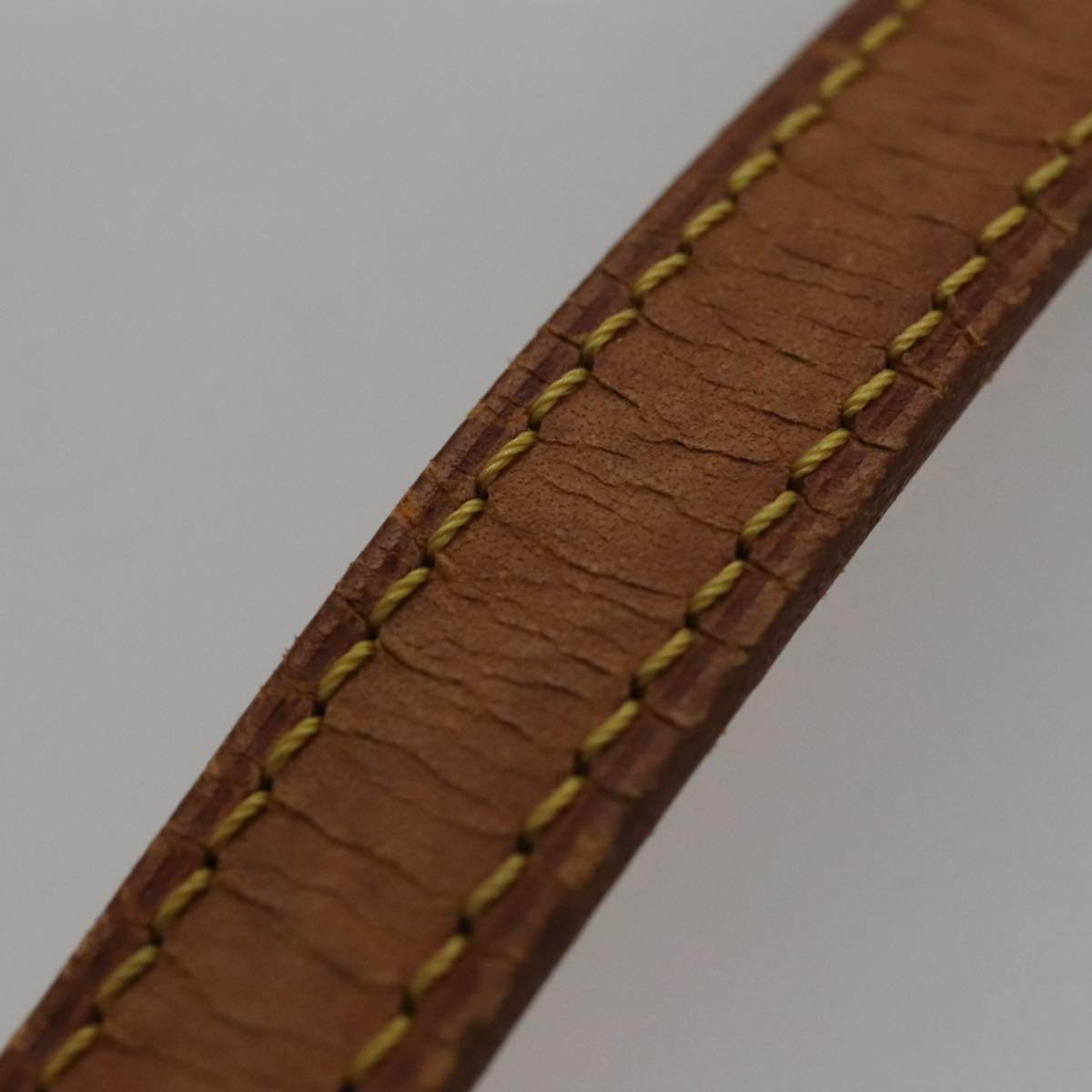 LOUIS VUITTON Shoulder Strap Leather 44.5"" Beige LV 108617