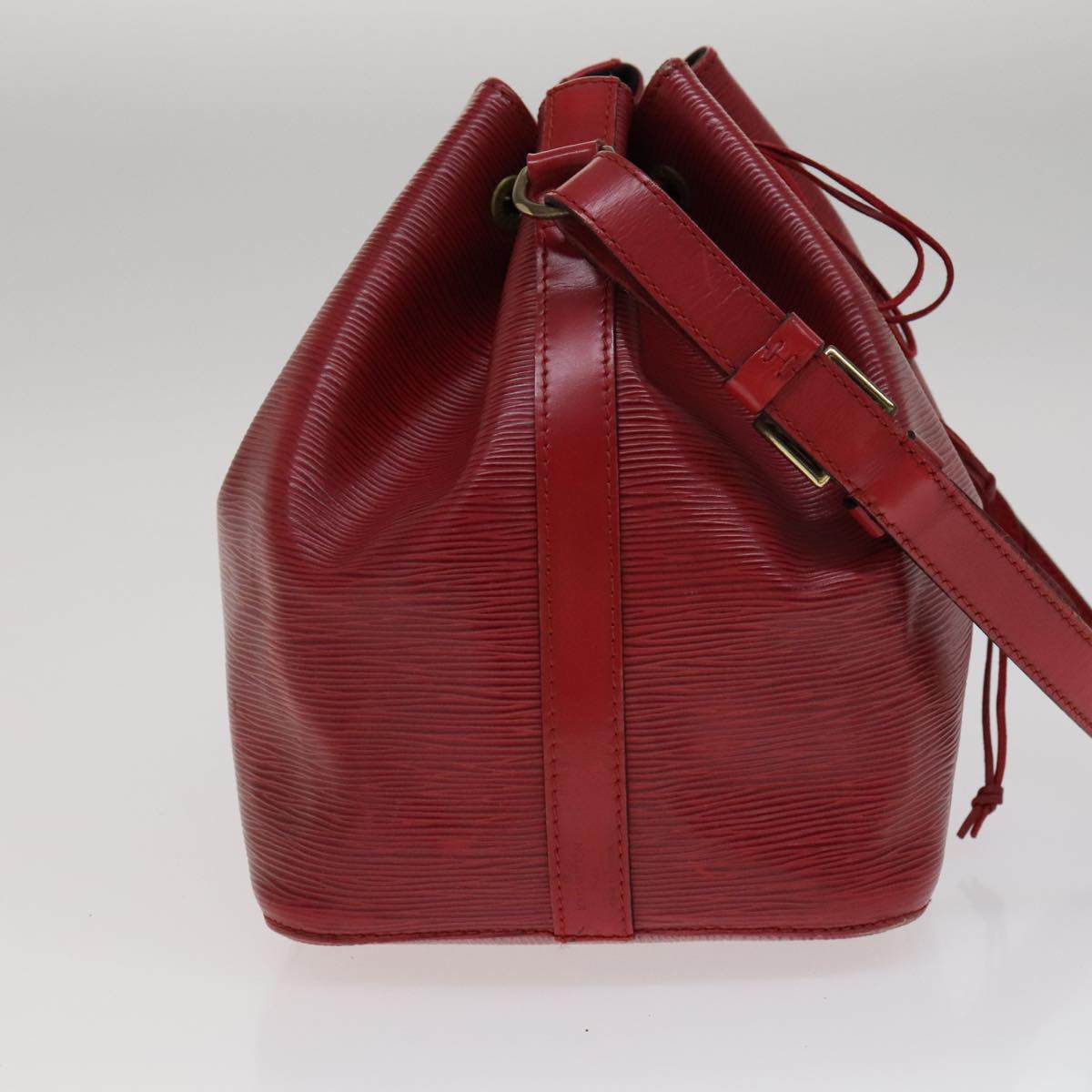 LOUIS VUITTON Epi Petit Noe Shoulder Bag Red M44107 LV 108626