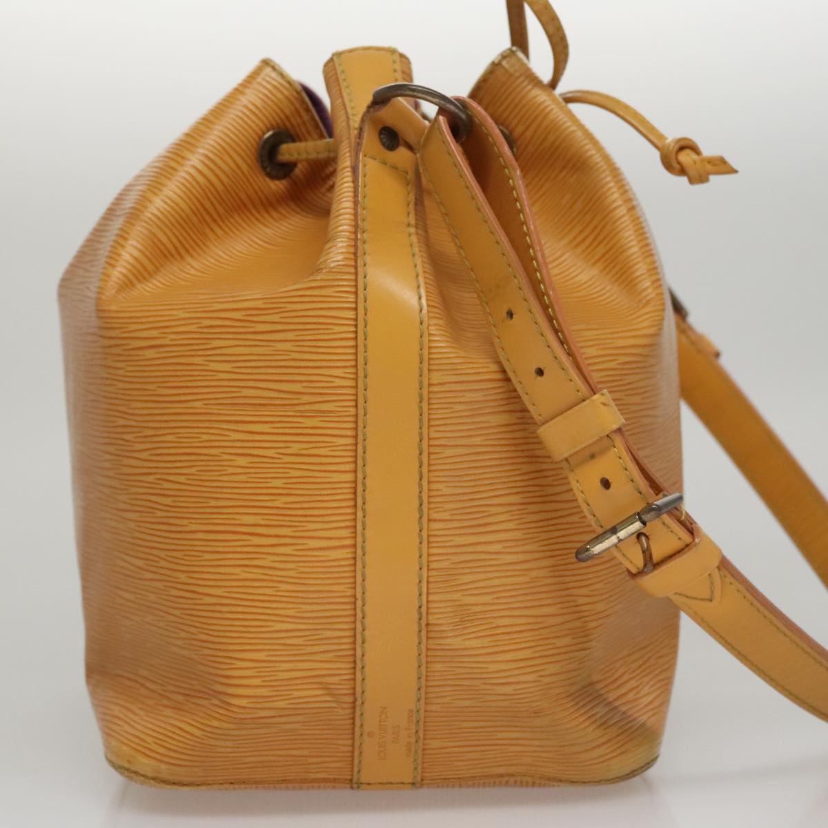 LOUIS VUITTON Epi Petit Noe Shoulder Bag Yellow M44102 LV 108728