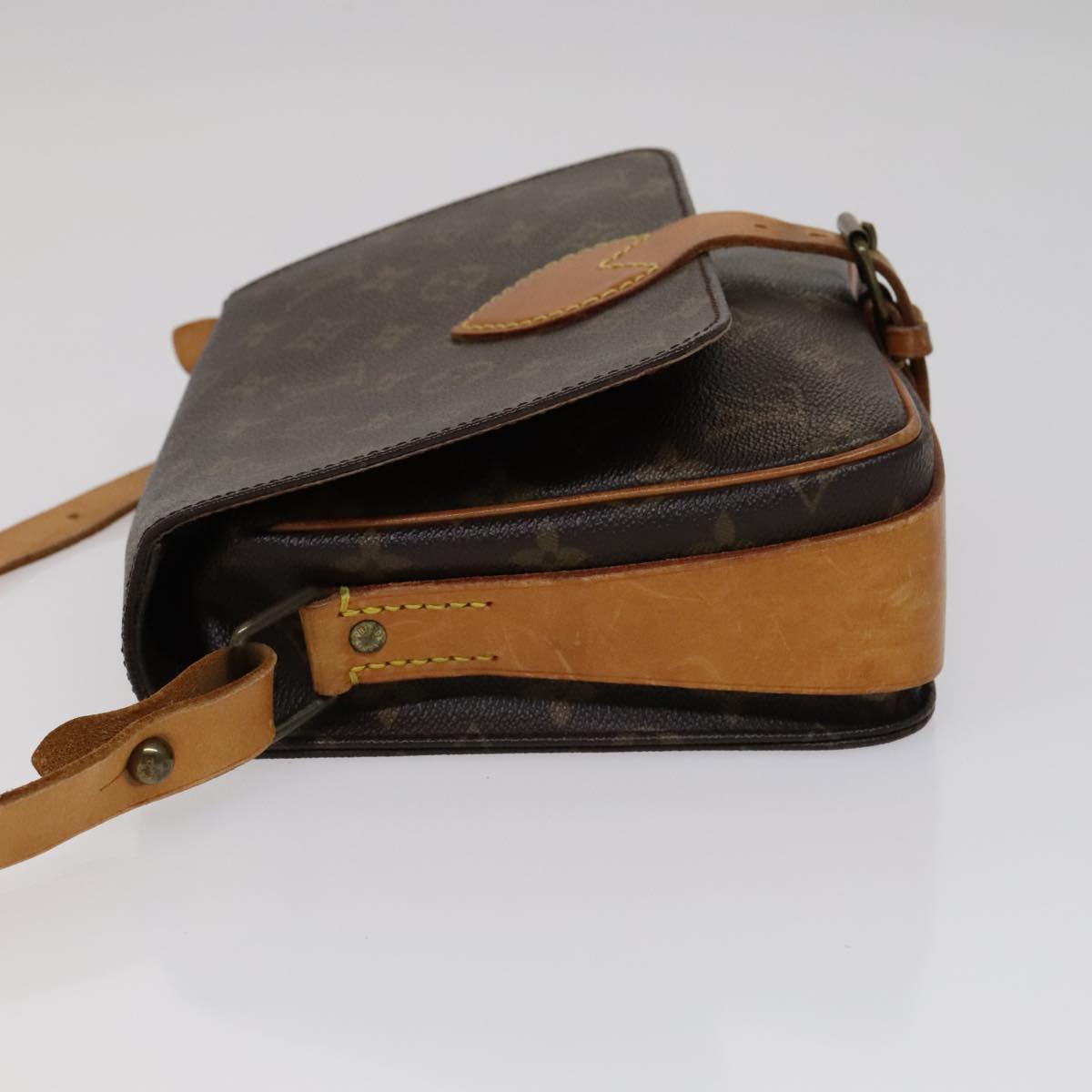 LOUIS VUITTON Monogram Cartouchiere MM Shoulder Bag M51253 LV 108893