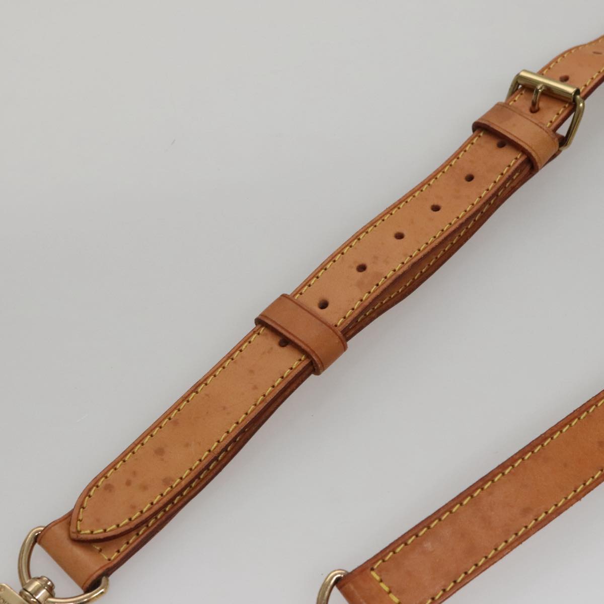 LOUIS VUITTON Adjustable Shoulder Strap Leather 34.6""-42.1"" Beige 108981