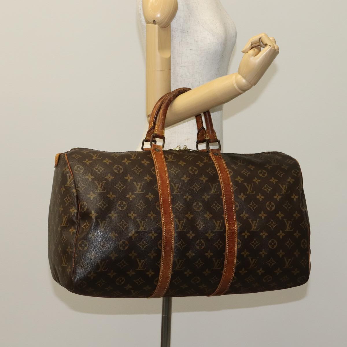 LOUIS VUITTON Monogram Keepall 50 Boston Bag M41426 LV 109773