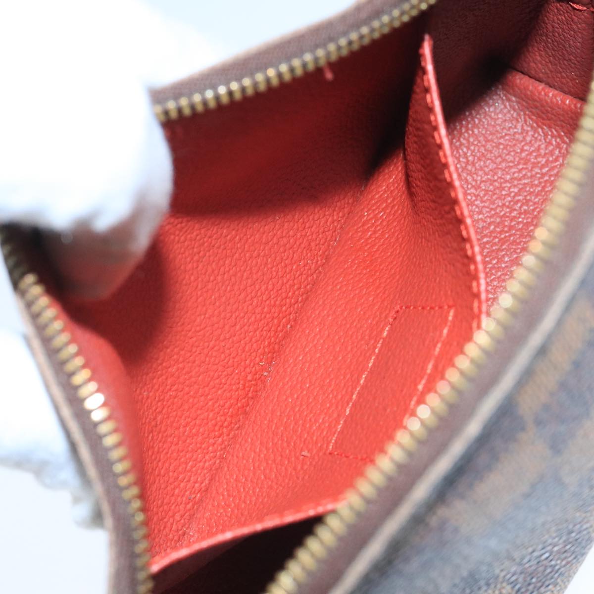 LOUIS VUITTON Damier Ebene Pochette Cosmetic PM Pouch N47516 LV 109942