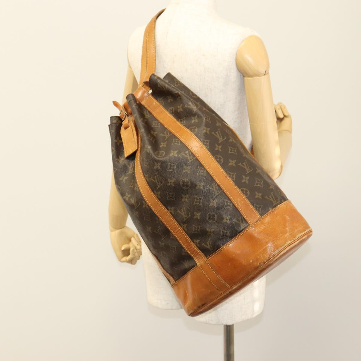 LOUIS VUITTON Monogram Randonnee GM Shoulder Bag M42244 LV 109999