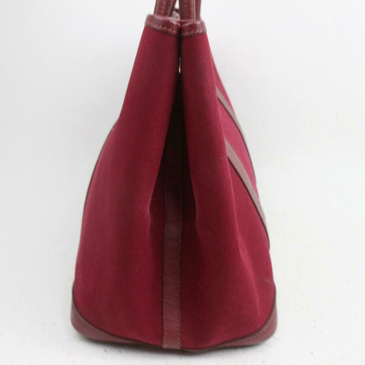 Luxury Hermes Tote Bag Garden Party Pm Red Canvas (SHC1-15898)