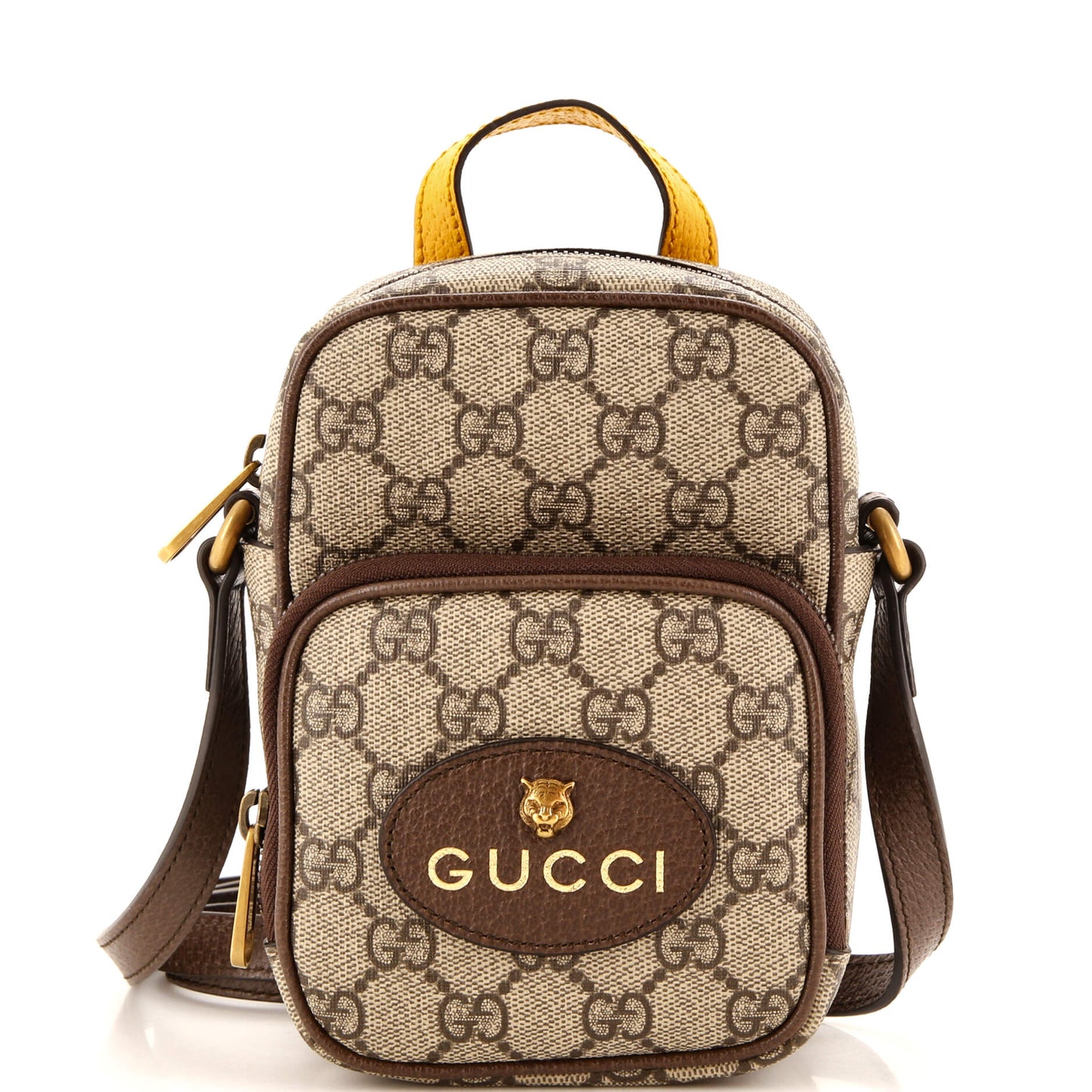 Luxury Gucci Trending 2025 Neo Vintage Top Handle Crossbody Bag GG Coated Canvas Mini