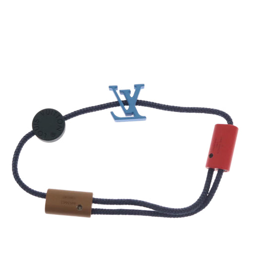 LOUIS VUITTON Brass Refills On The Go Bracelet Cotton Black M63663 110029
