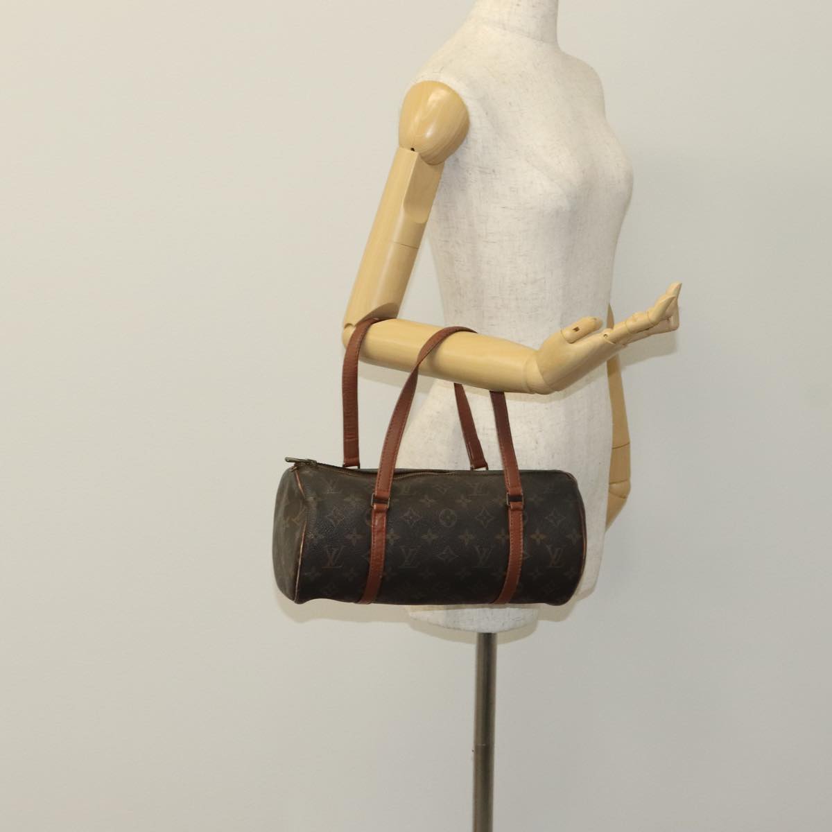 LOUIS VUITTON Monogram Papillon 30 Hand Bag M51385 LV 111014