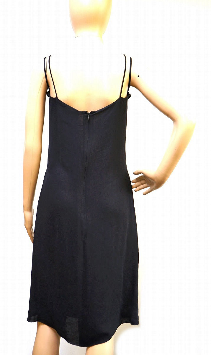 Chanel Silk Long Dress Black