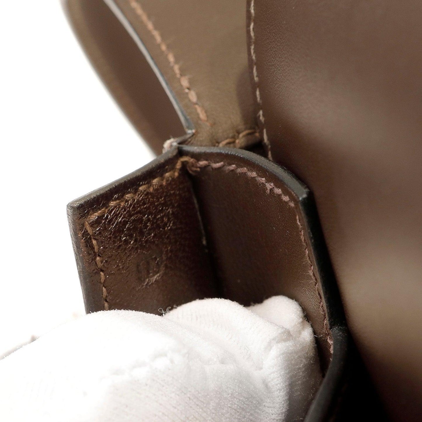 Luxury Hermes Espresso Evergrain Crossbody w/ Strap & Palladium Hardware