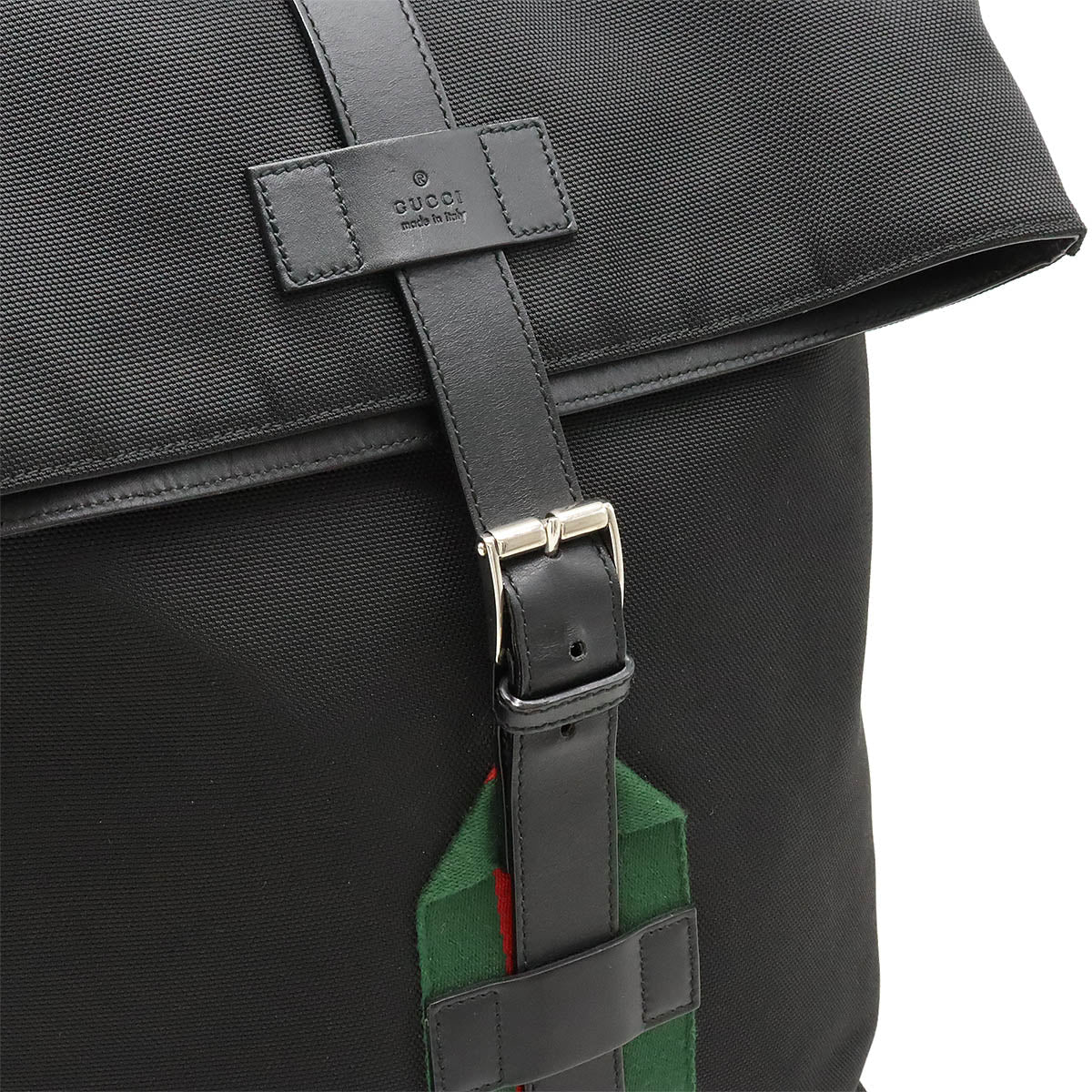 Luxury Gucci Trending 2025 Black Canvas Leather Backpack 337075