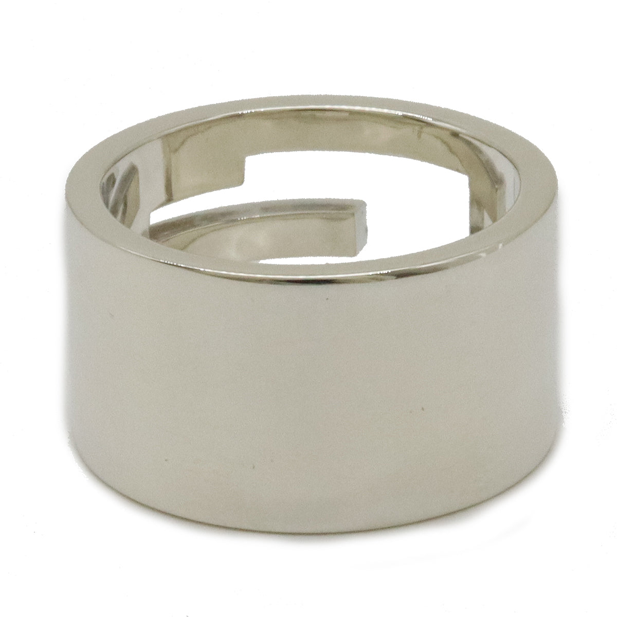 Luxury Gucci Trending 2025 Branded G Wide Open Ring Silver