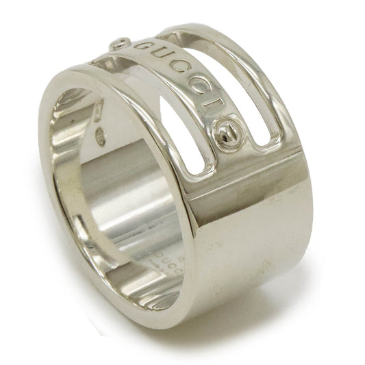 Luxury Gucci Trending 2025 Silver Logo Wide Ring