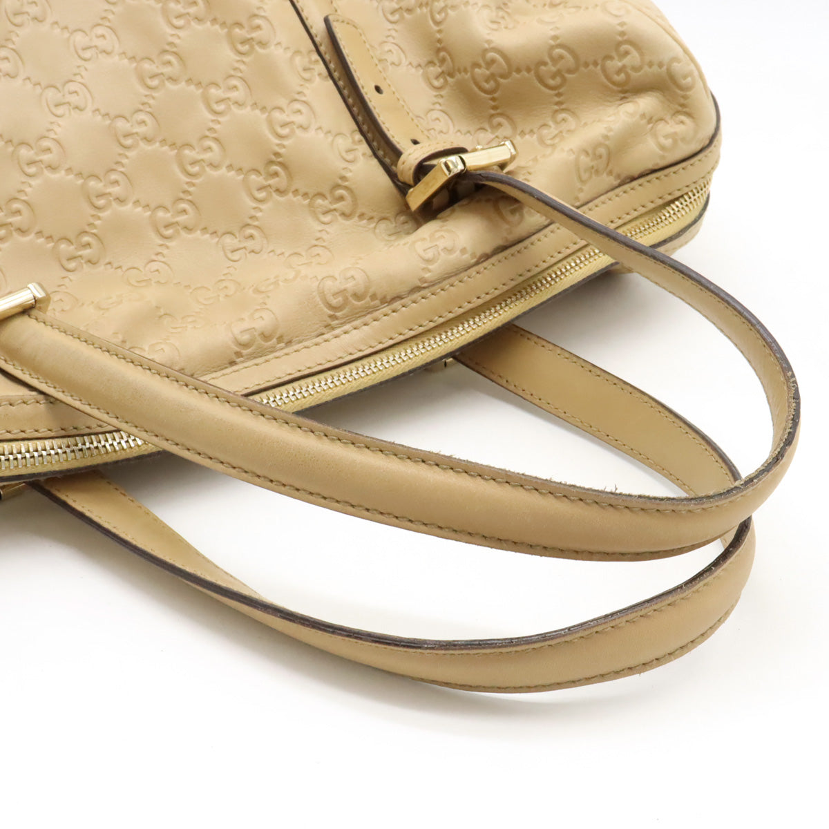 Luxury Gucci Trending 2025 Interlocking G Leather Tote Bag Beige
