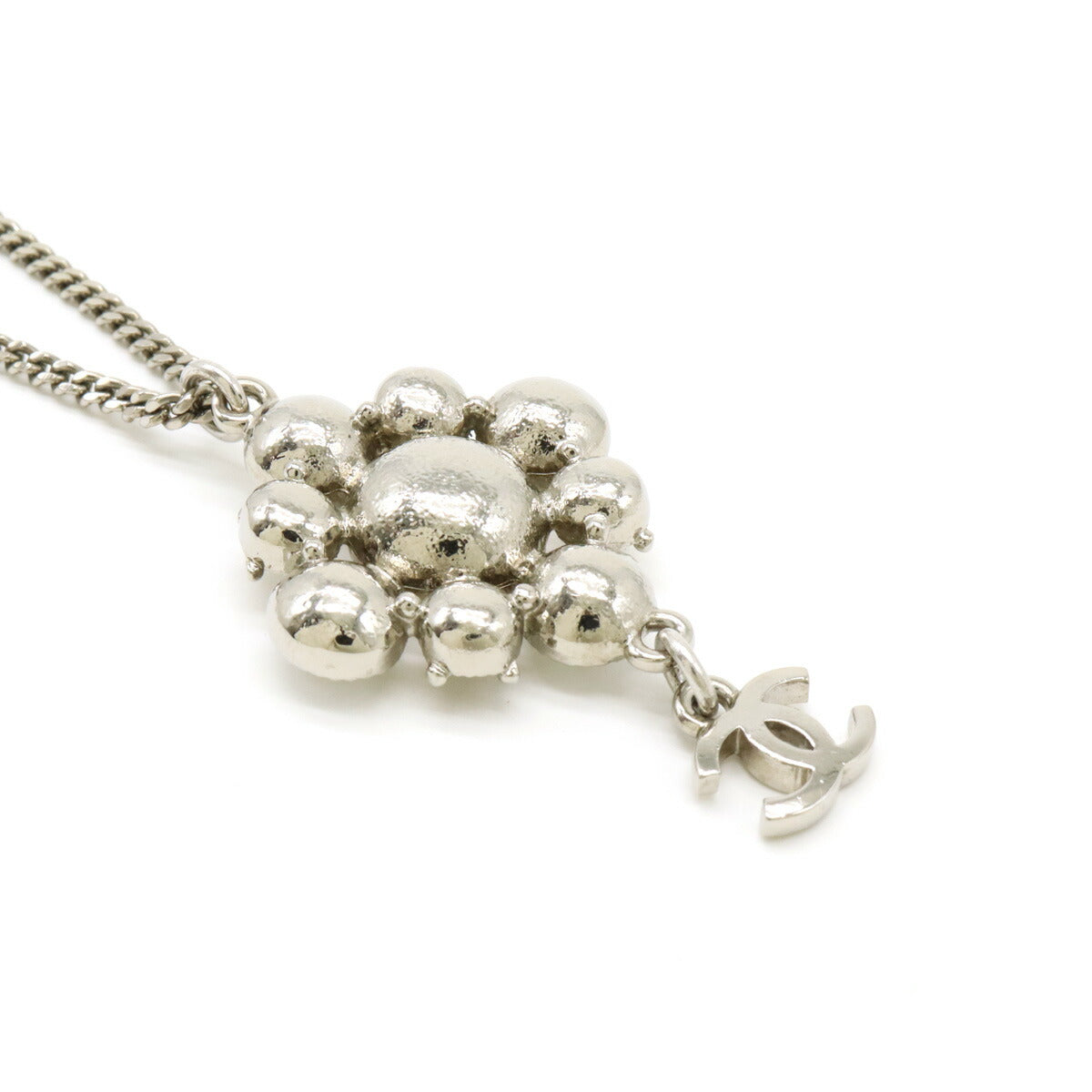 Chanel Coco Mark Rhinestone Necklace Pendant