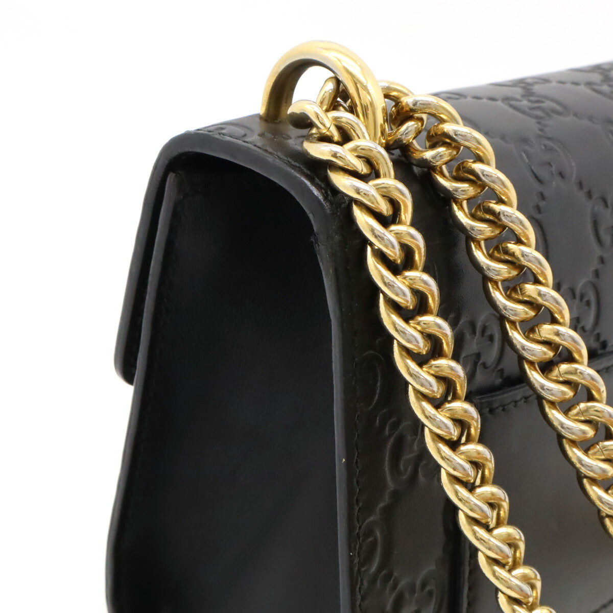 Luxury Gucci Trending 2025 Padlock GG Small Shoulder Bag Leather Black