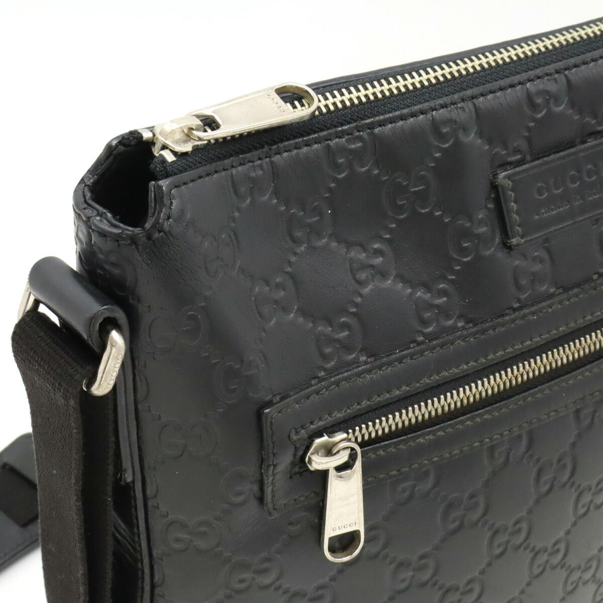 Luxury Gucci Trending 2025 Leather Shoulder Bag Black
