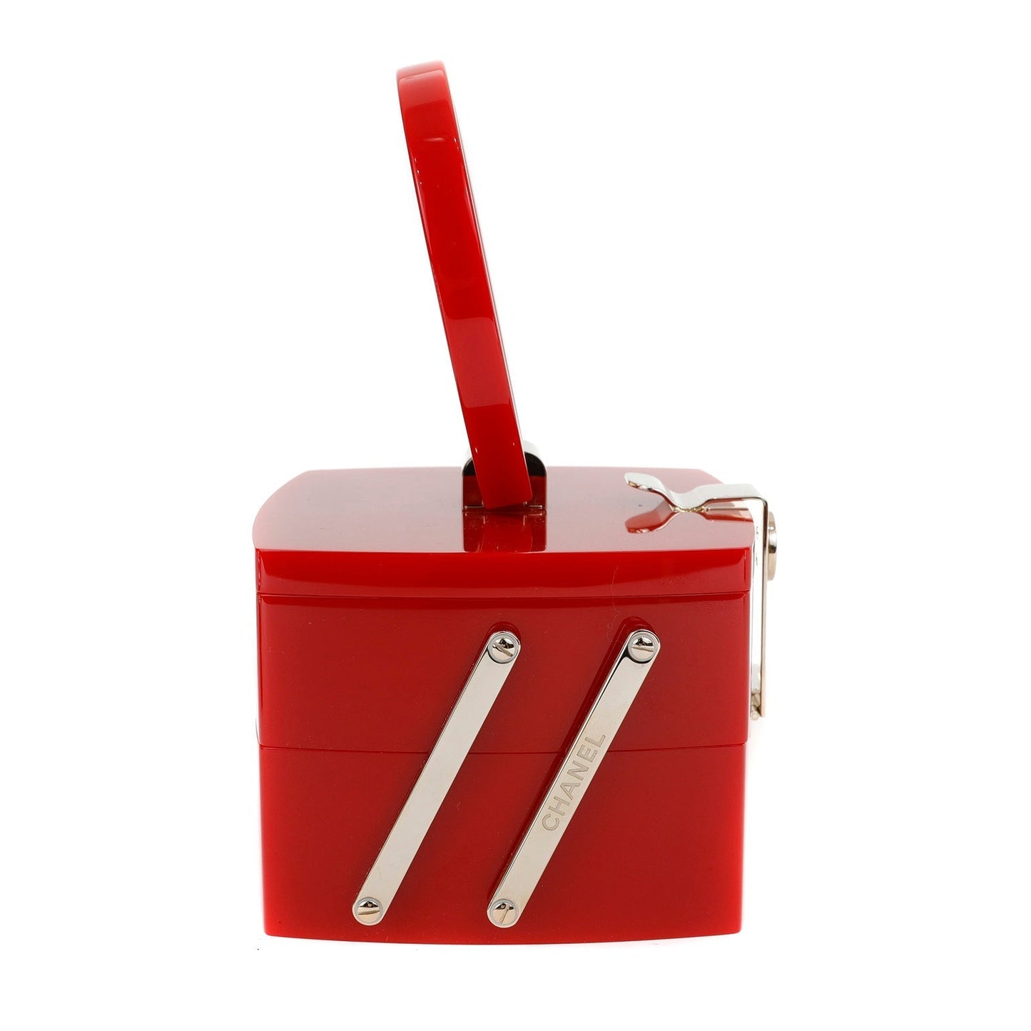 Chanel Red Lucite Devil Wears Luxury PradaRunway Bag