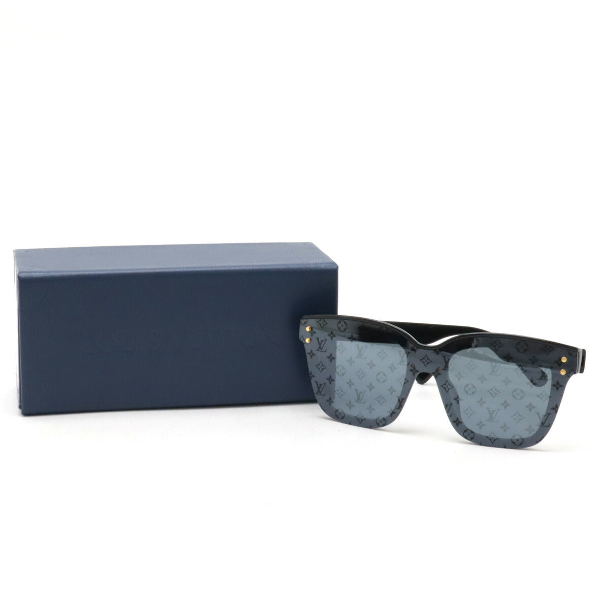 Louis Vuitton Flash Square Sunglasses Black Blue