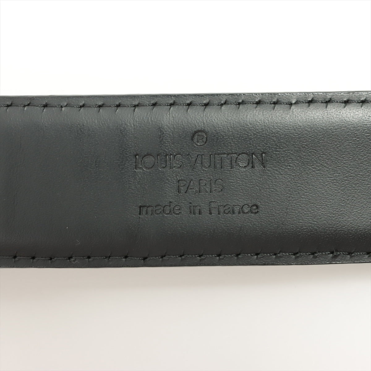 Louis Vuitton M6843 Sanctuary Classic RI0073 Belt GP Leather Black × Silver