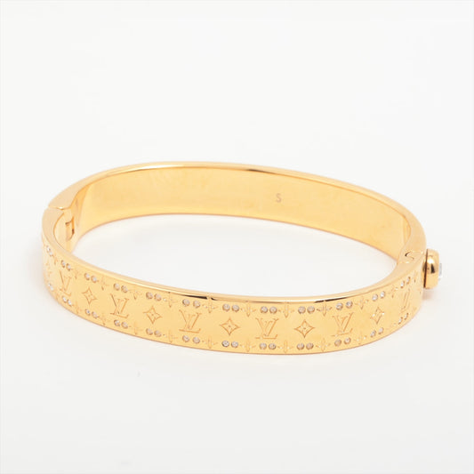 Louis Vuitton M64860 Ridge Bracelet Nanogram Strass LE0251 Bangle GP G