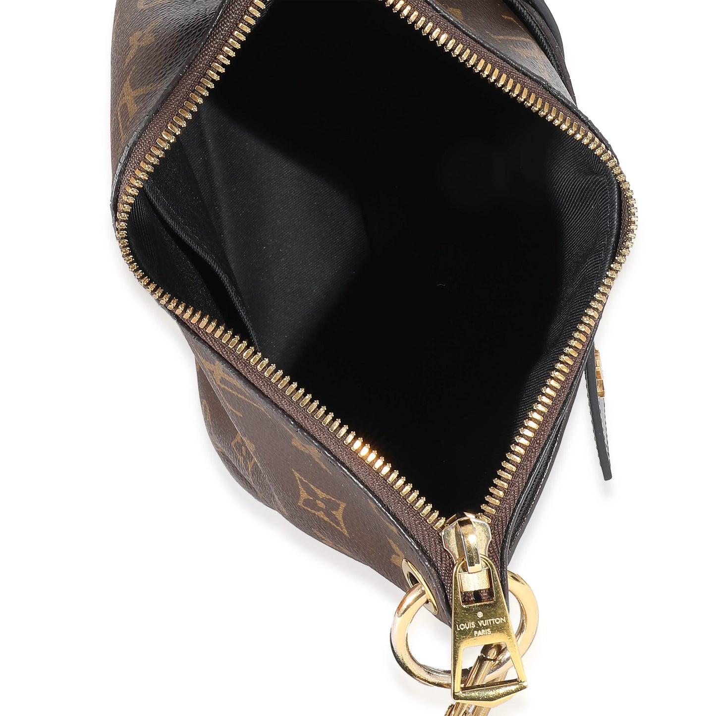 Louis Vuitton Louis Vuitton Black Leather Monogram Canvas Odeon PM