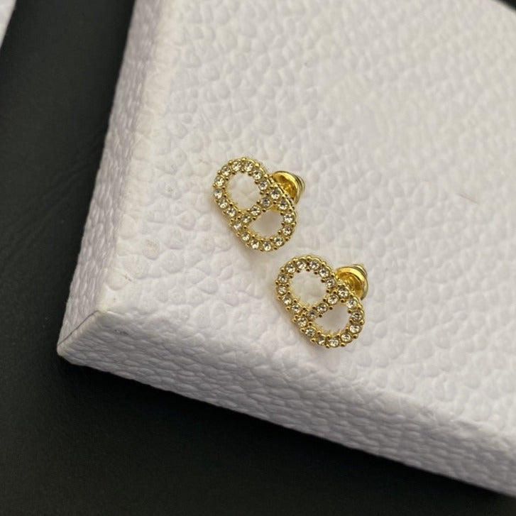 Luxury DiorDROP EARRINGS GOLD DIAMOND
