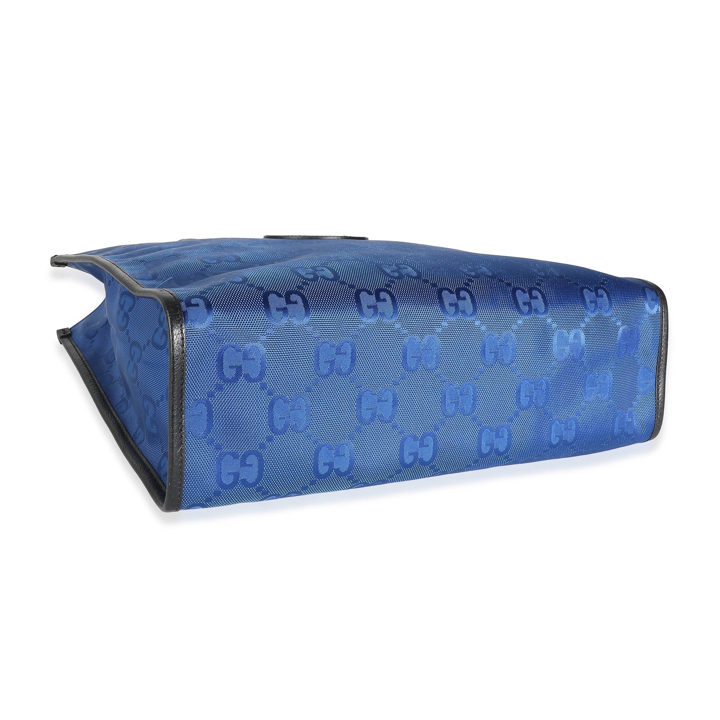 Luxury Gucci Trending 2025 Blue Econyl Nylon Monogram Off The Grid Vertical Tote