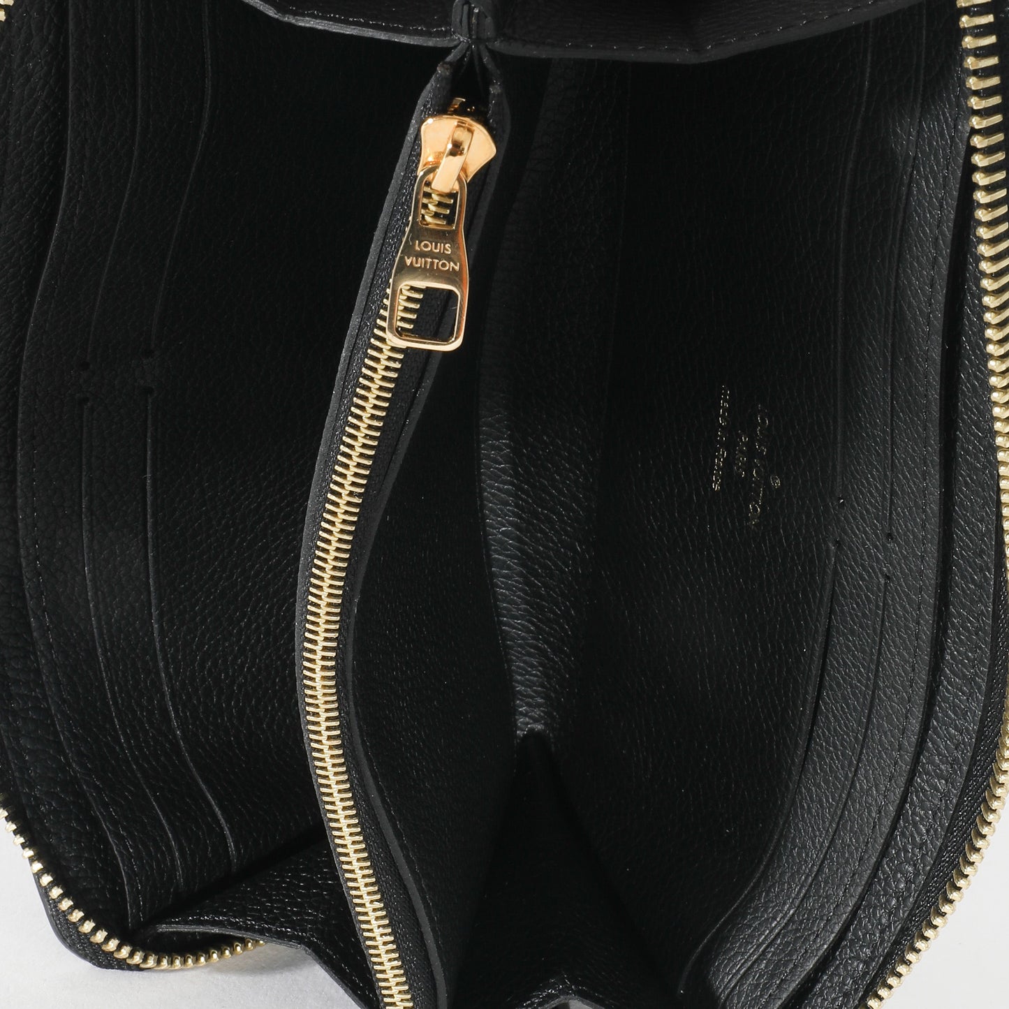 Louis Vuitton Louis Vuitton Black Monogram Empreinte Clemence Wallet