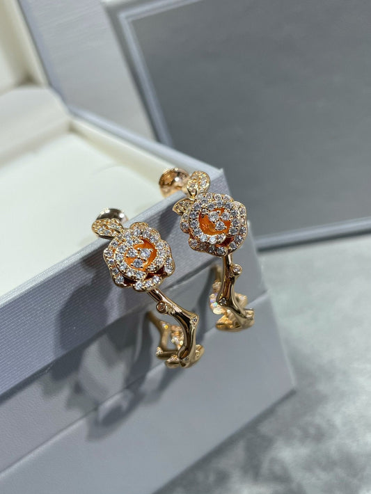 Luxury DiorROSE BAGATELLE DIAMOND EARRINGS